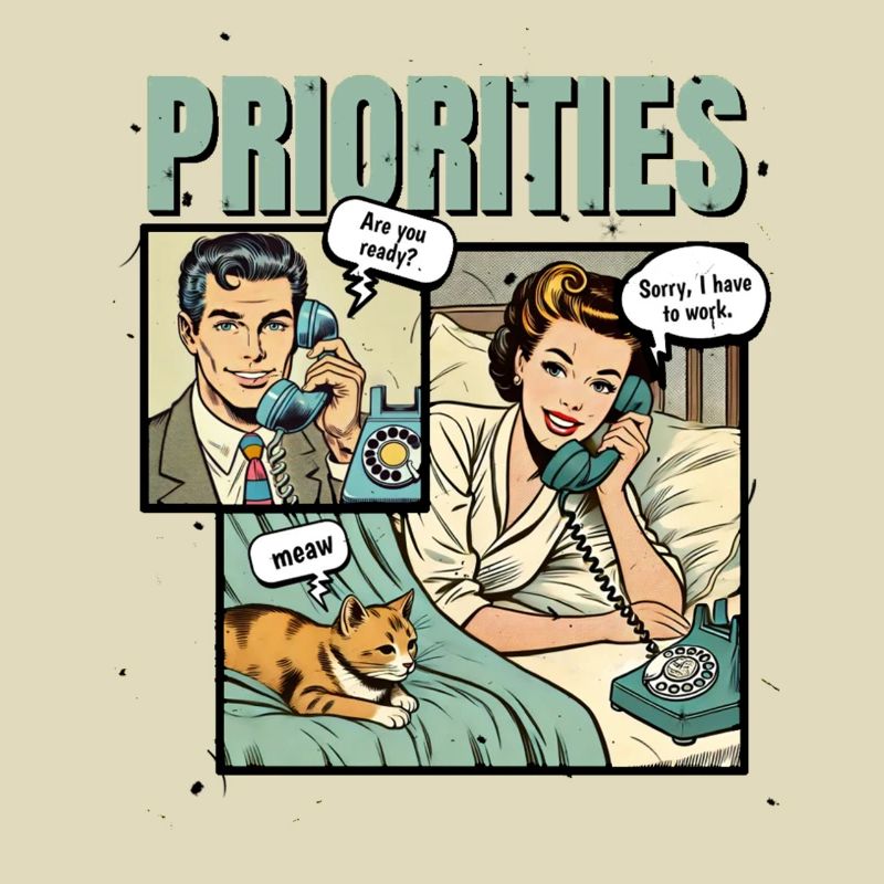 Cat Lover Priority Cats Mom Funny