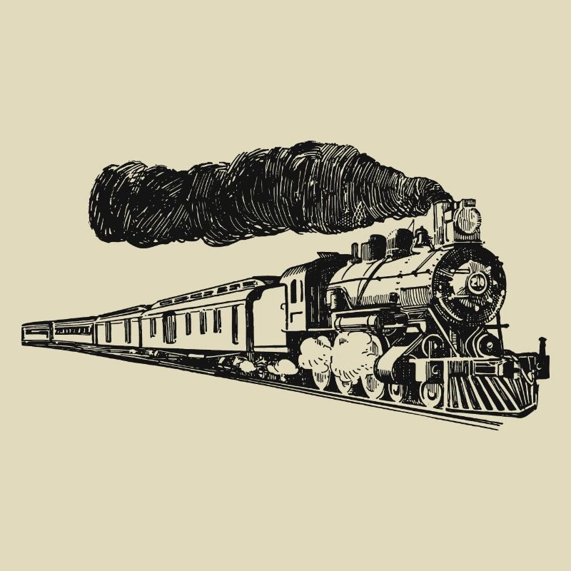 Zug-eisenbahn-dampflok-lo