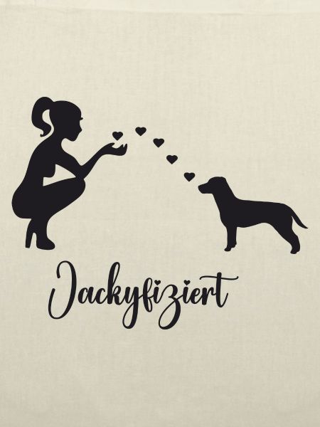 Jack Russell Terrier mit Frau