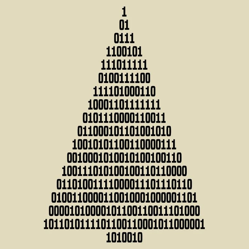 Weihnachten Weihnachtsbaum Binärcode Informatiker
