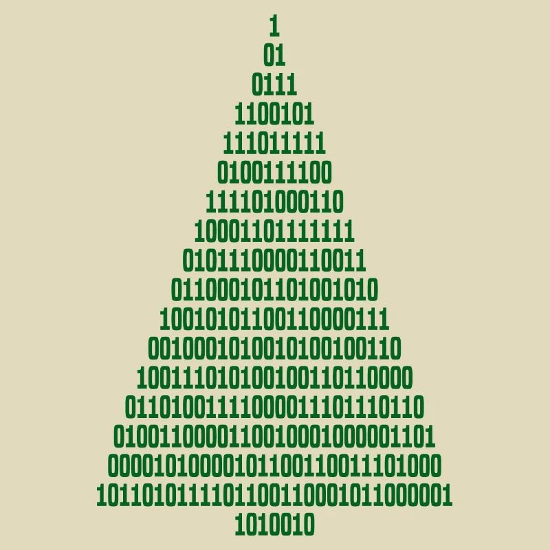 Christmas Christmas Tree Binary Code Computer Scientist