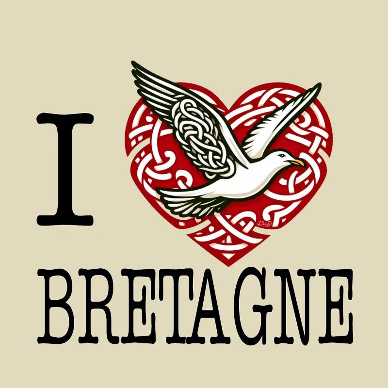 I Love Brittany Celtic Gull