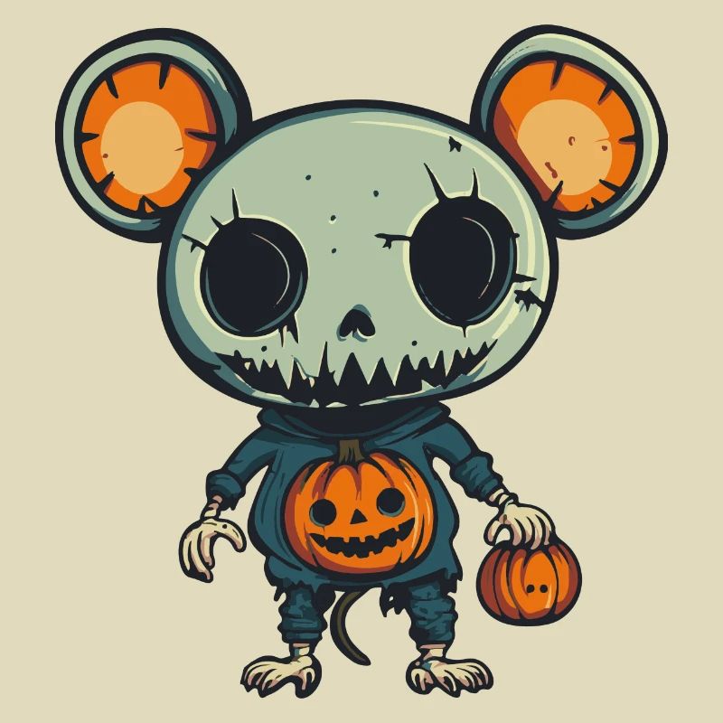 Mouse Halloween Comic Funny