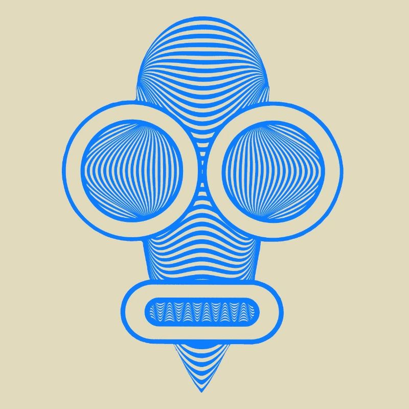 hypnotize head hell blau
