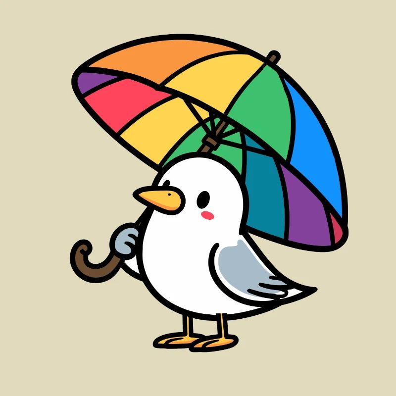 Möwe Regenschirm