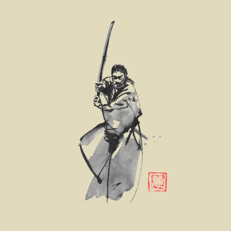 Samurai bewaffnet