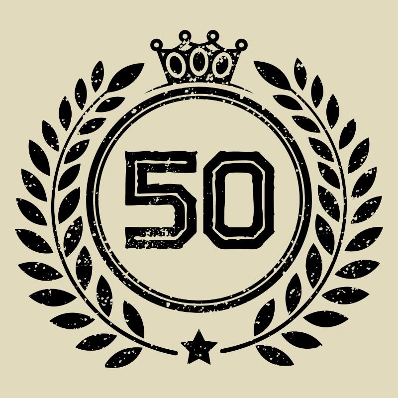 50 Number wreath