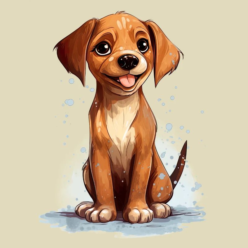 Cheerful young dog