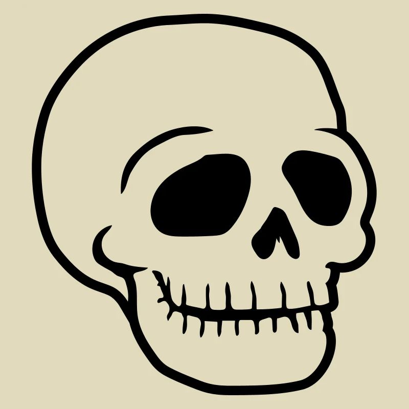 Skull friendly comic skull