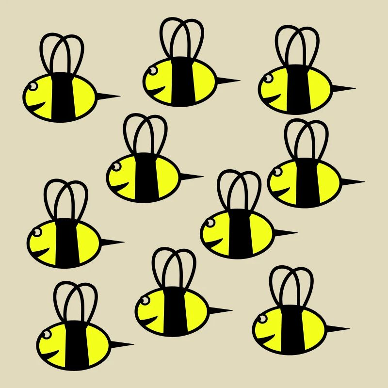 essaim d'abeilles amicales