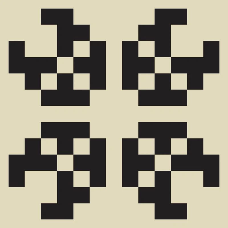 Pixel figure programmer web designer gift