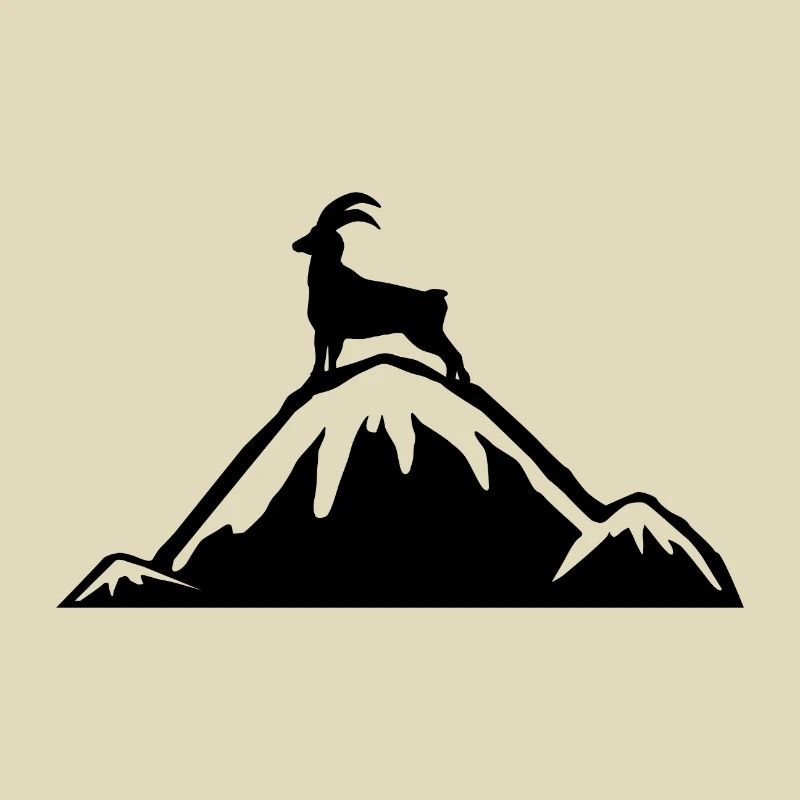 Alpen Steinbock Bergsteigen Geschenkidee