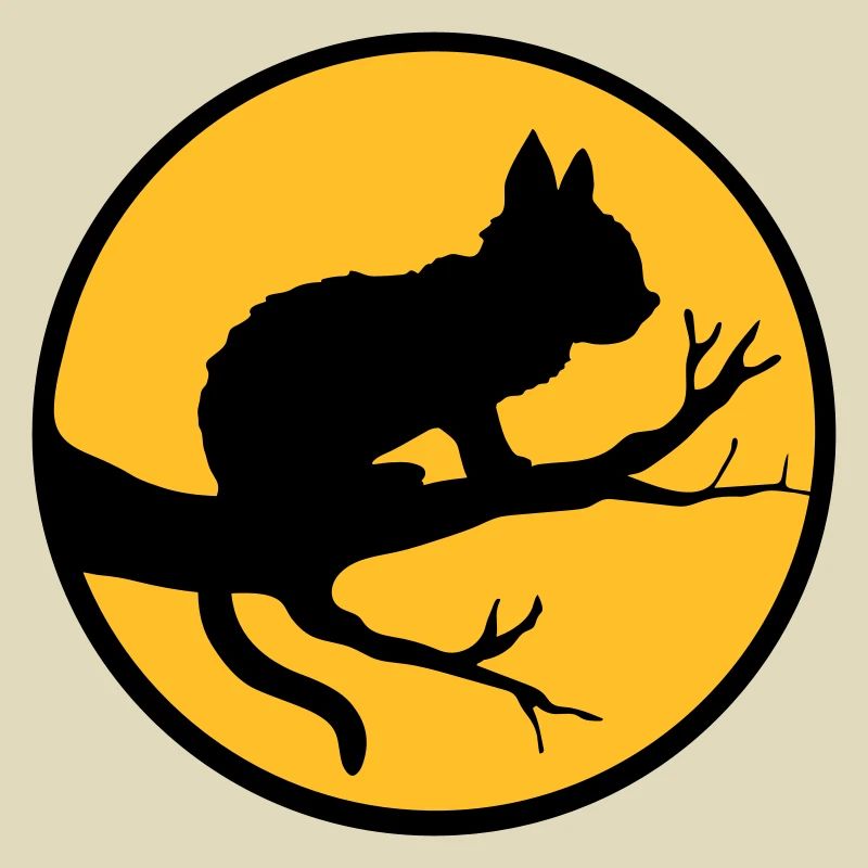 Black Cat Moon Tree