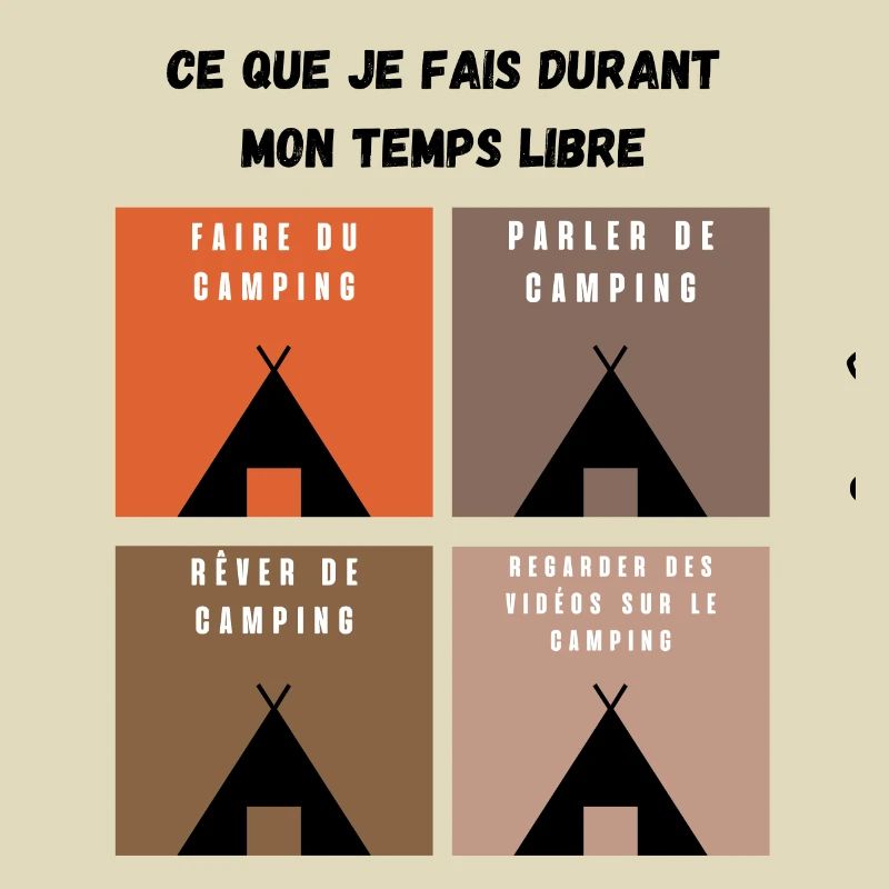 ce que je fais durant mon temps libre camping