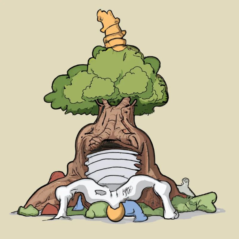 gnarled tree