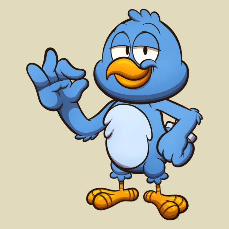 Perfekter blauer Vogel