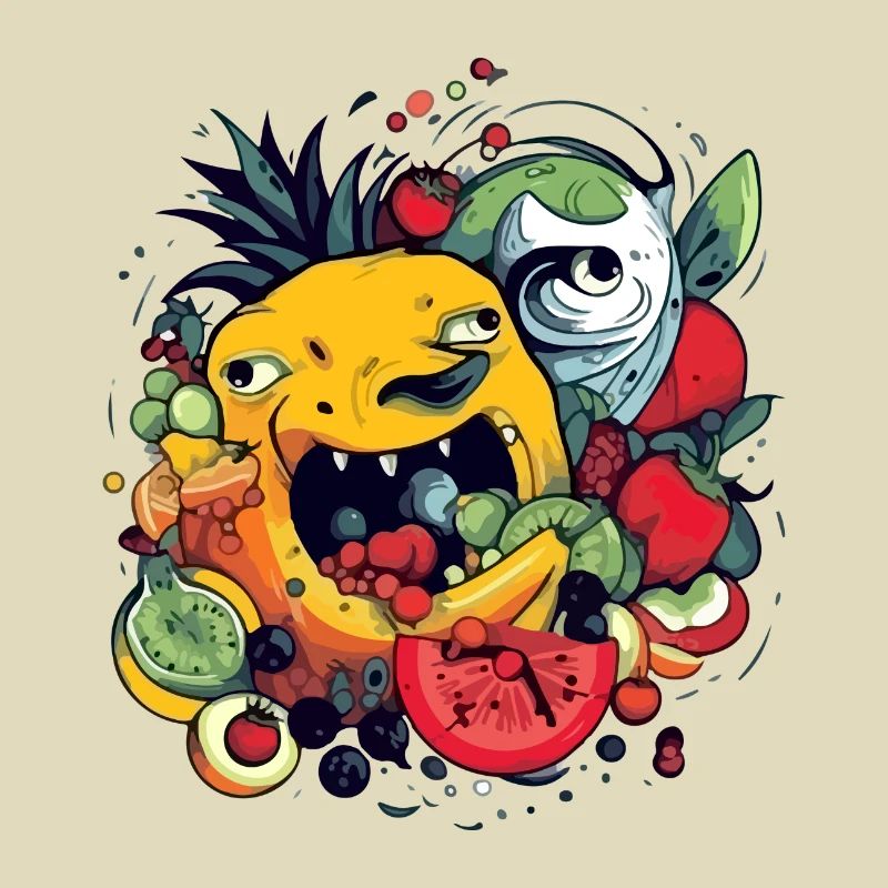Fruit-devouring pineapple