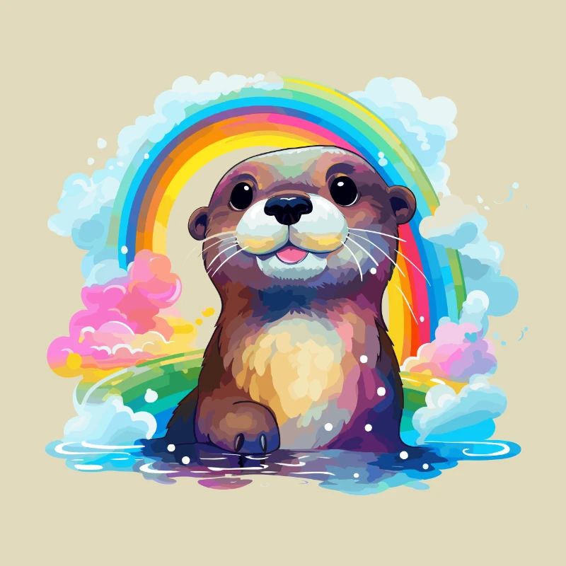 der Otter im Regenbogen