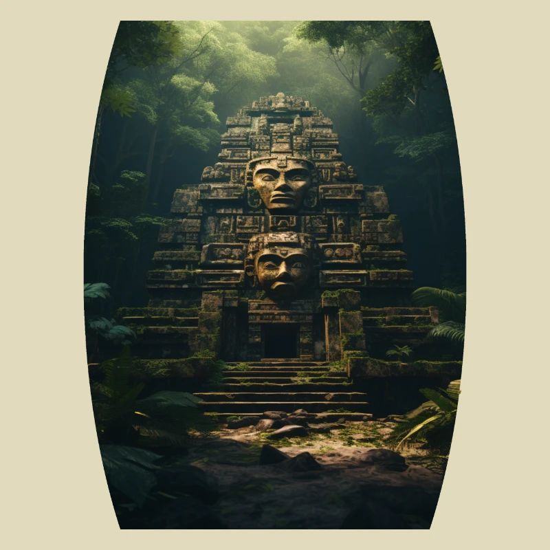 Maya Tempel im Urwald