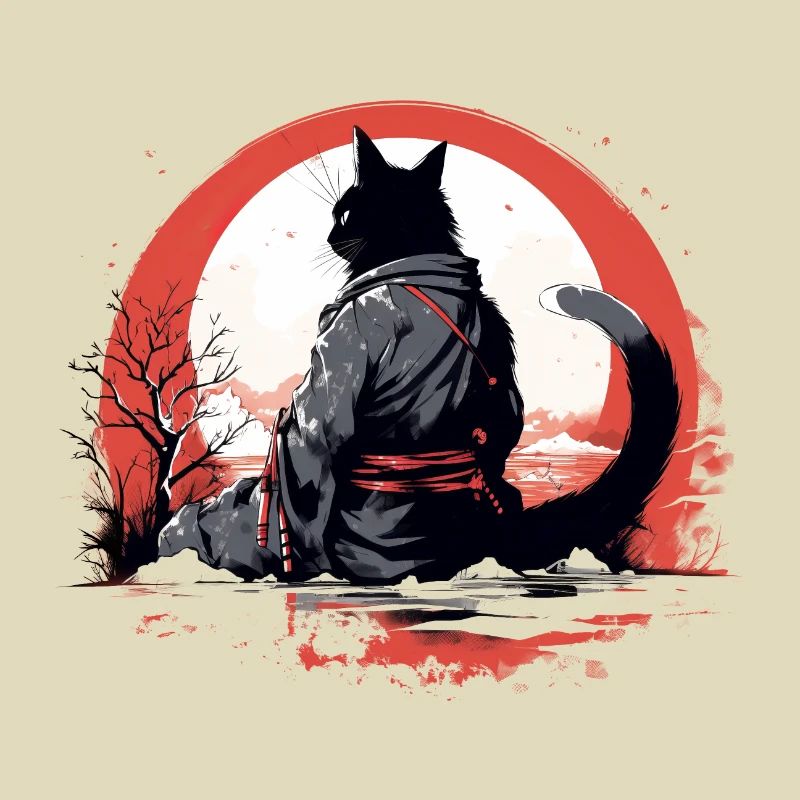 Samurai cat