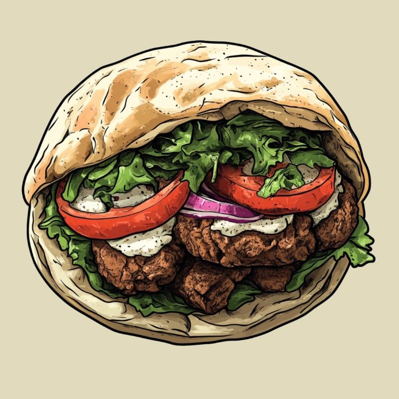 Frisch, lecker, authentisch: Falafel-Wrap