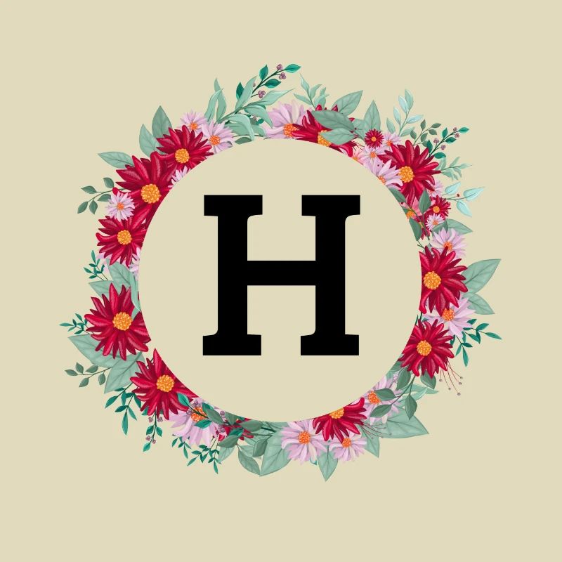 Buchstabe h Blumenkrone