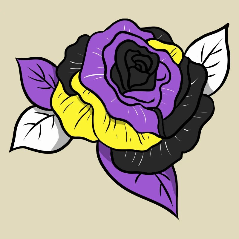 Nonbinary Pride Rose Nonbinary Pride