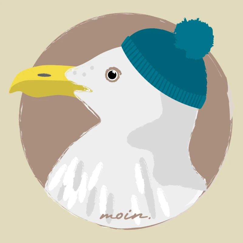 Möwe blaue Mütze | moin