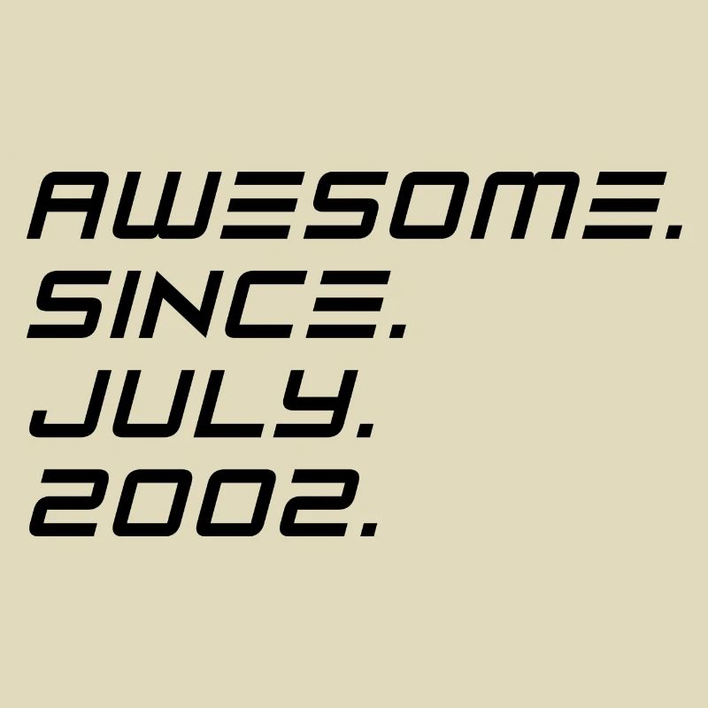 Juli 2002 - 20. Geburtstag Geschenk. Awesome.