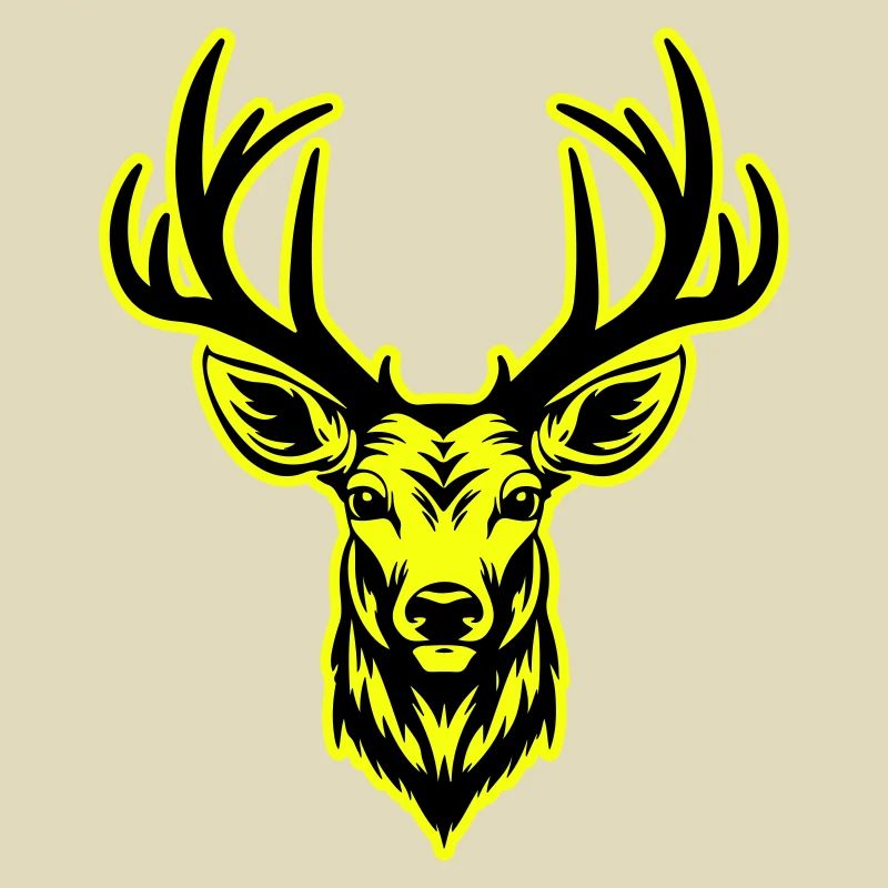 Deer Head Portrait Icon