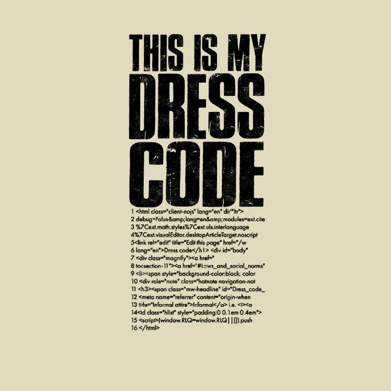 C’est mon code vestimentaire - la technologie