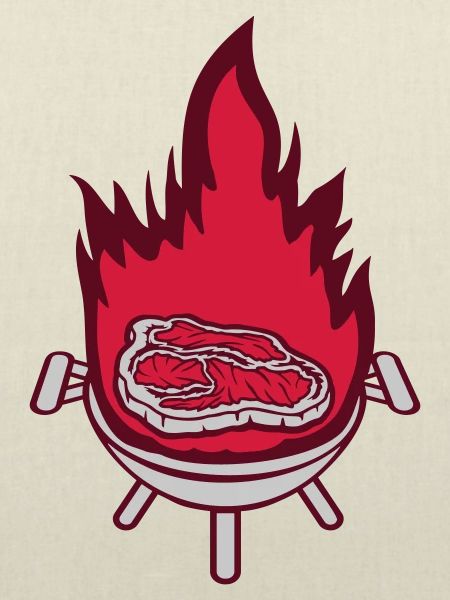 Grillsaison Feuer Steak saftig