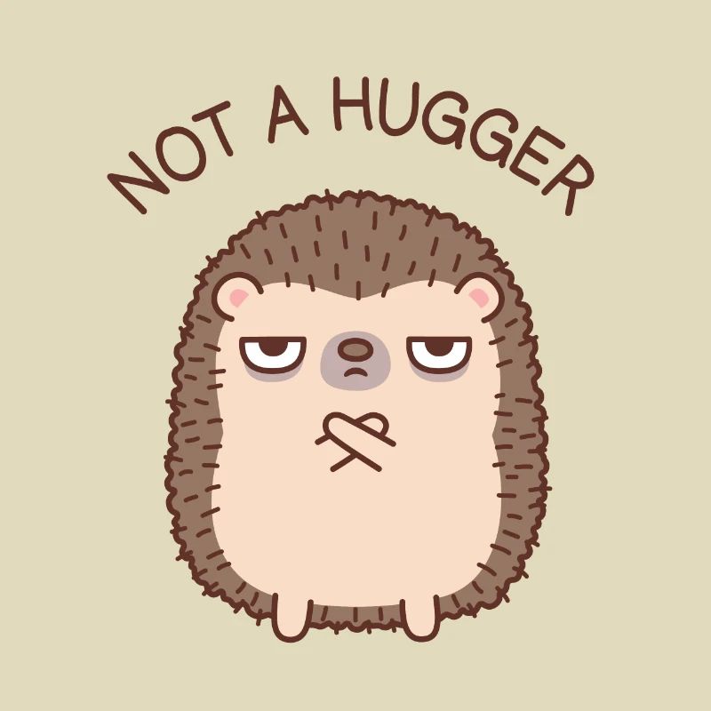 Lustiger Igel kein Umarmungs-Doodle