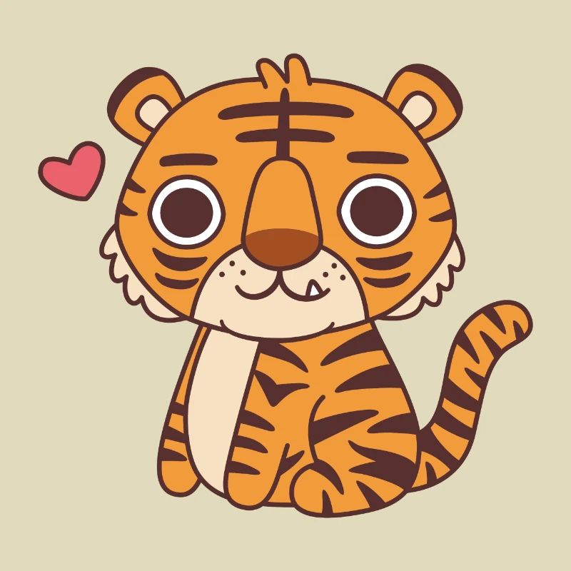 Süßes kleines Tigerjunges