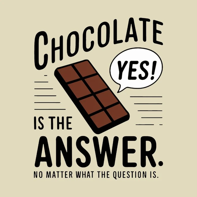 Le chocolat est la réponse. Peu importe la question