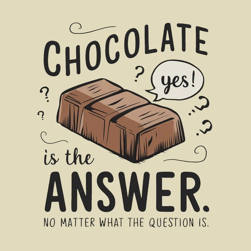 Le chocolat est la réponse. Peu importe la question