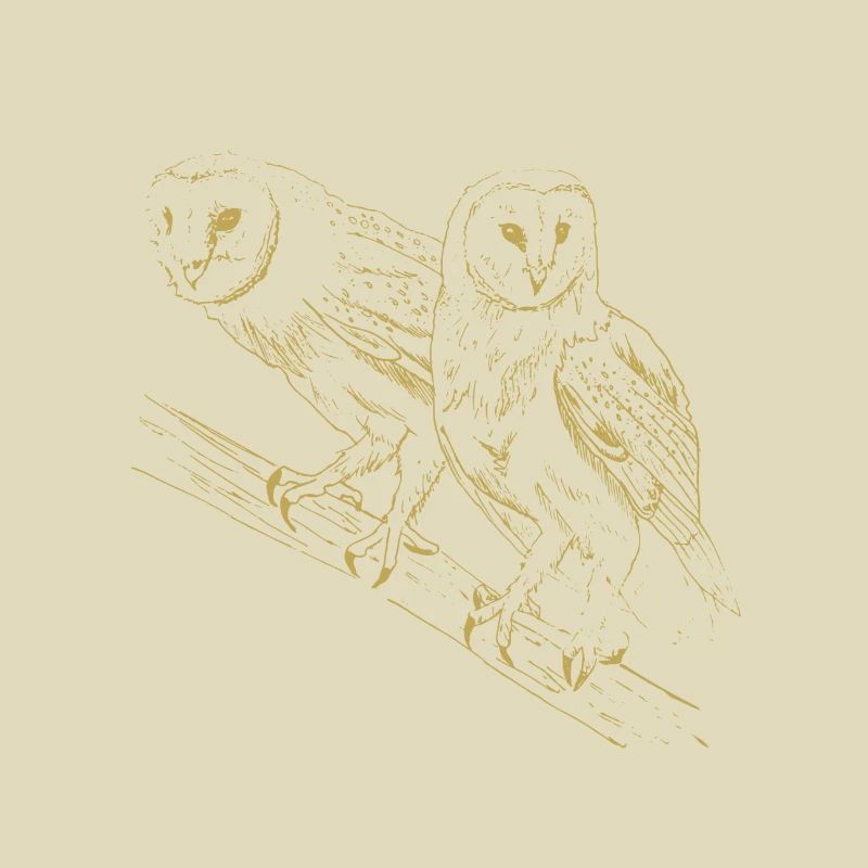 Illustrierte Designs mit Eulen