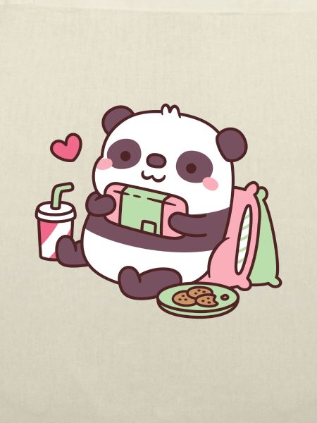 Süßer Panda spielt Videospiele