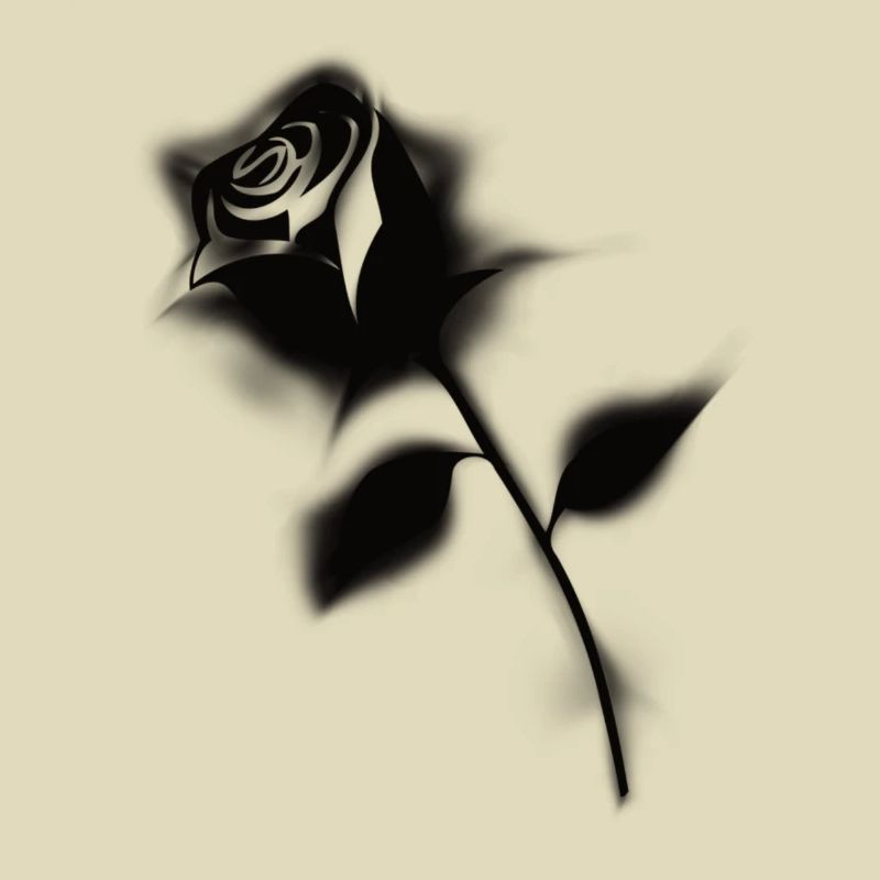 Gothic Schwarze Rose