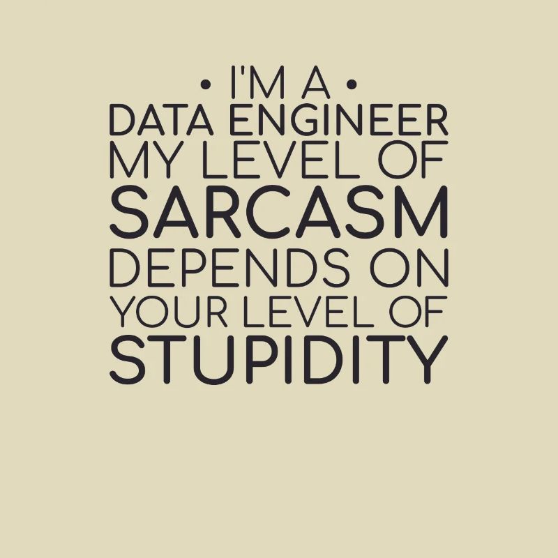 "Data Engineer Sarcasm | Data Science"