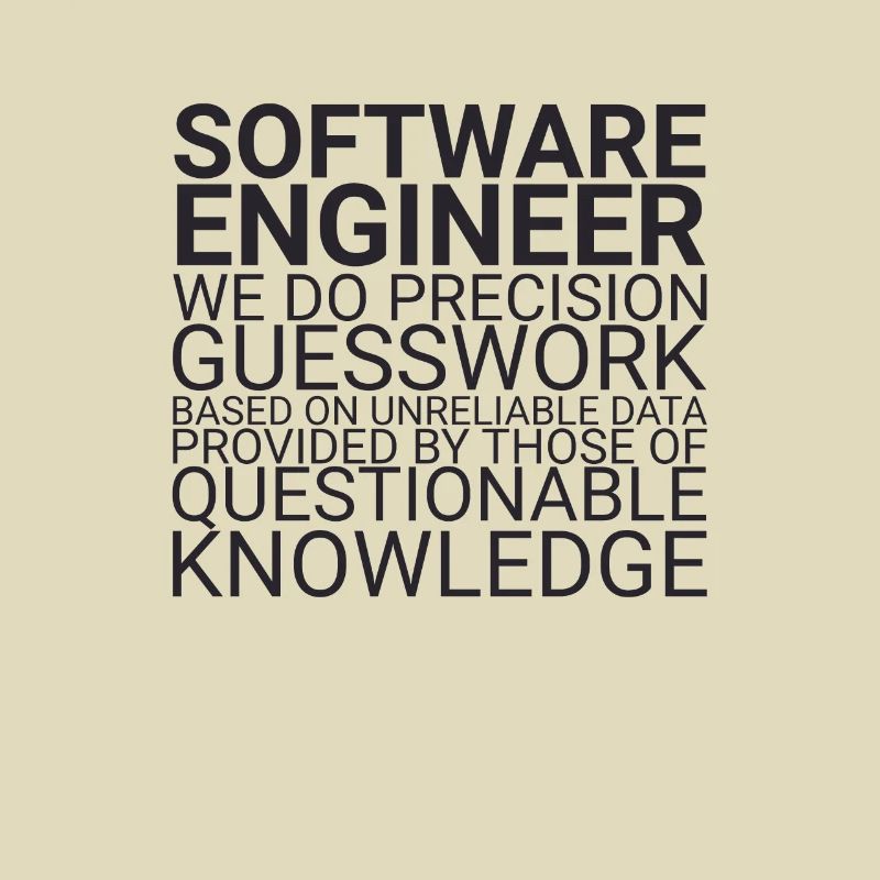 "Software Engineer Guesswork | Programming"
