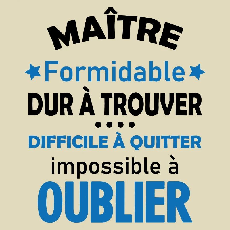Maître formidable idée cadeau maître d'école