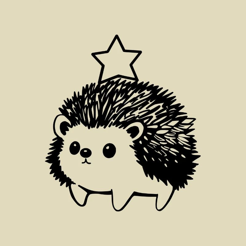 Kleiner Igel mit Stern