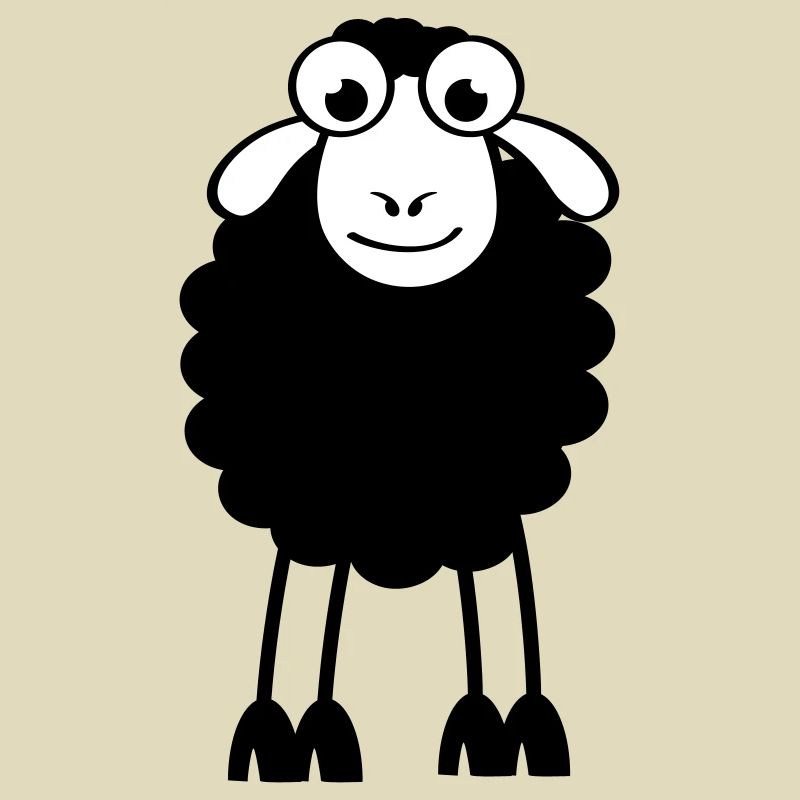 Schafe, weiße oder schwarze Schafe. Träumen oder schlafen