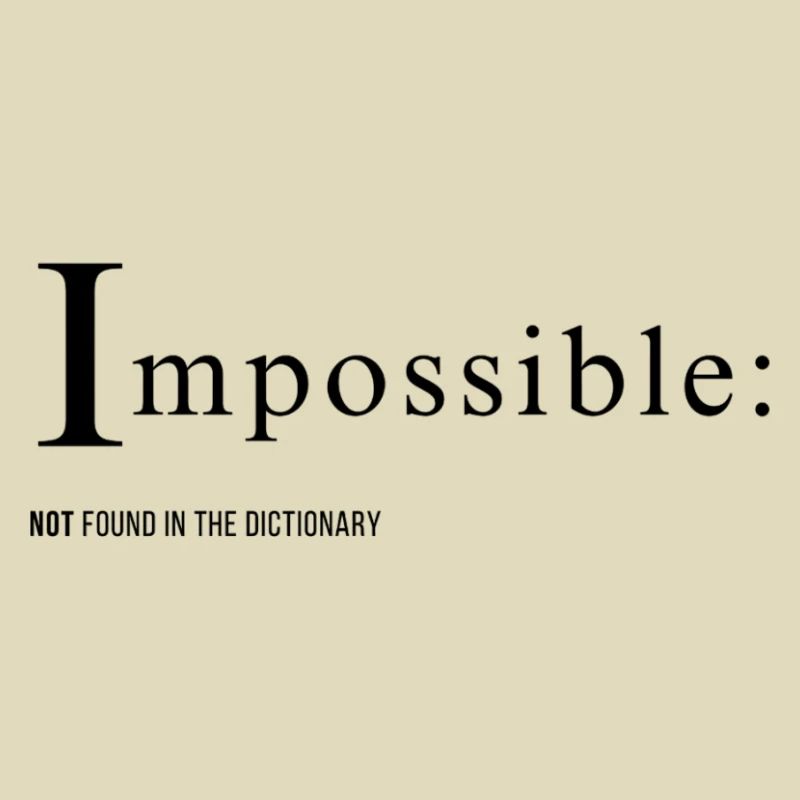 Impossible Text design