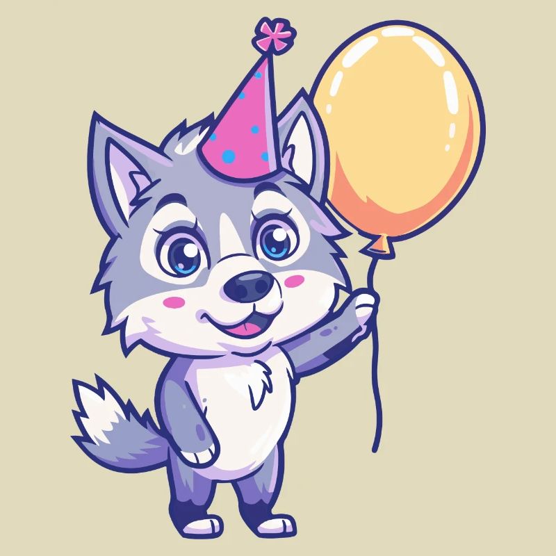 Wolf Geburtstag Comic