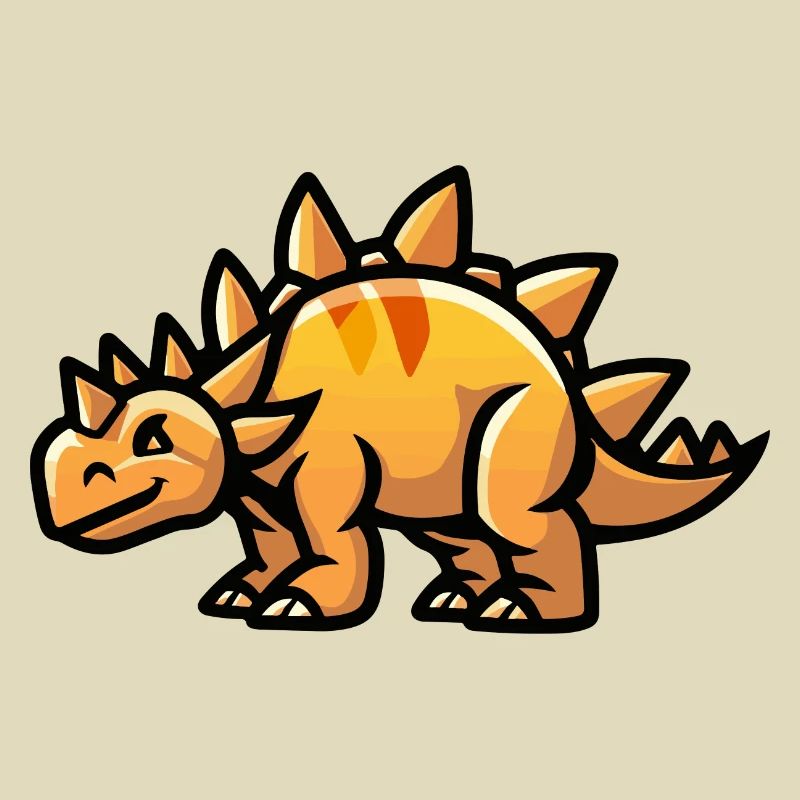 Dinosaur Stegosaurus Comic