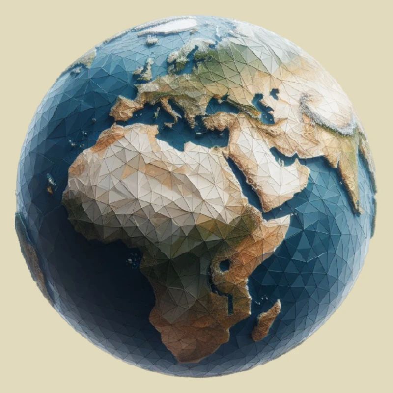 Planet Erde Polygon