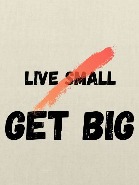Live small get big
