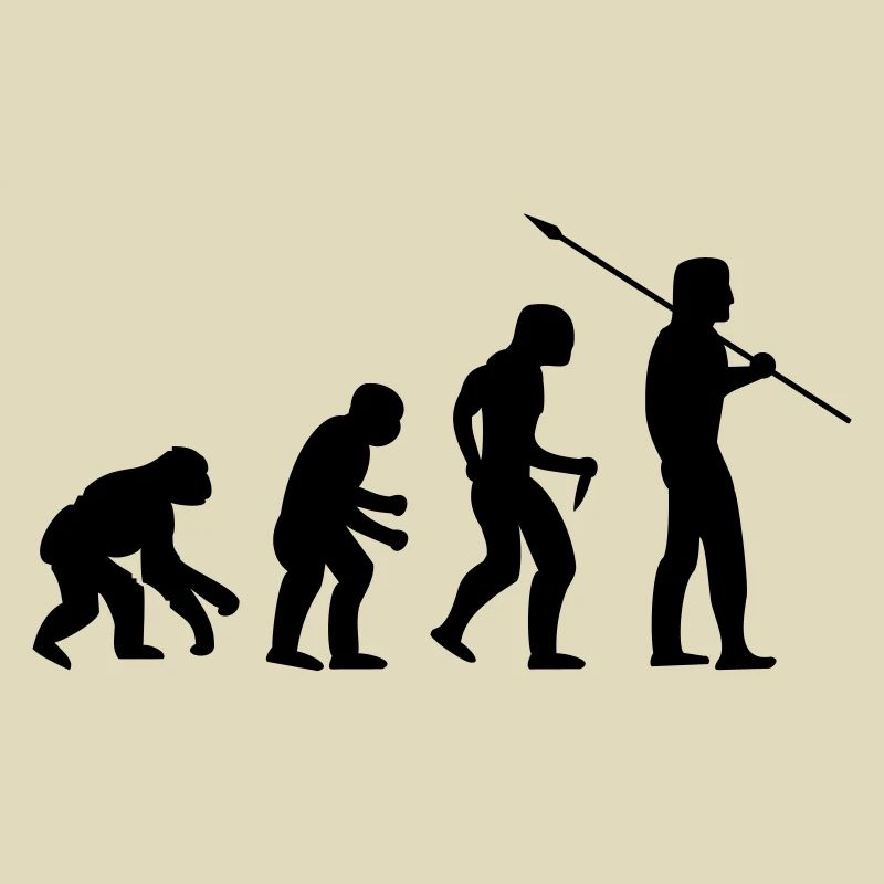EVOLUTION Affe zu Mensch